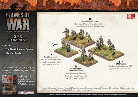 Flames of War: Soviet SMG Company (Mid War) - for just $60! 