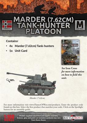 Flames of War: German Marder (7.62cm) Tank-Hunter Platoon (Mid War) - for just $47! 