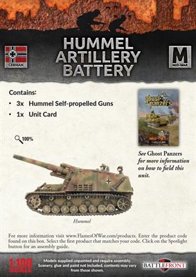 Flames of War: German Hummel Artillery Battery (Mid War) - for just $37! 