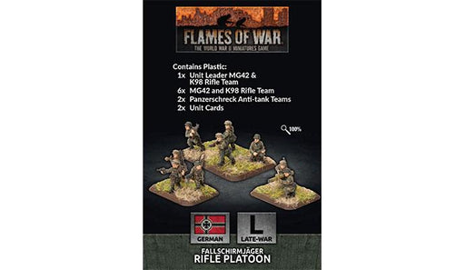 Flames of War: German Fallschirmjäger Rifle Platoon (Late War) - for just $30! 