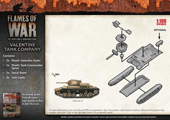 Flames of War: Soviet Valentine Tank Company (Mid War) - for just $50! 