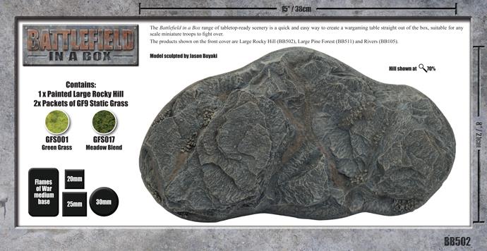 Battlefield in a Box: Large Rocky Hill - for just $35! 