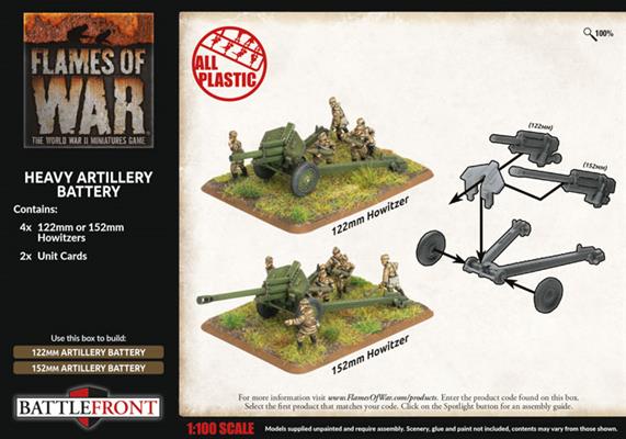 Flames of War: Soviet Heavy Artillery Battery (Late War) - for just $40! 