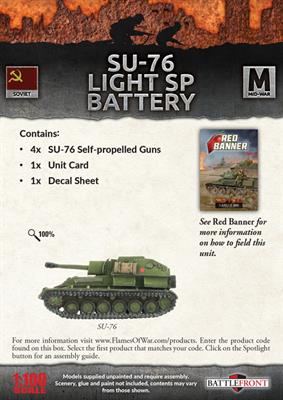 Flames of War: Soviet SU-76 Light SP Battery (Mid War) - for just $47! 