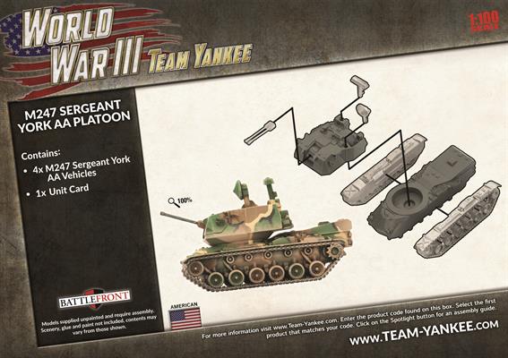 Team Yankee: M247 Sergeant York AA Platoon - for just $54! 