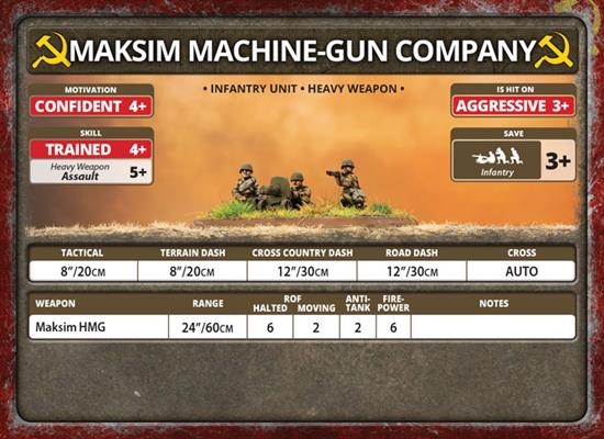Flames of War: Soviet Maksim Machine-Gun Company (Late War) - for just $15! 