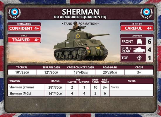 Flames of War: British Sherman Armoured Troop (Late War) - for just $50! 