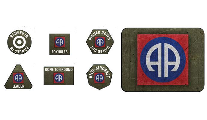 Flames of War: American 82nd Airborne Division Division Tokens and Objectives - for just $16.50! 
