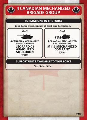 Team Yankee: Candian Mechanised Platoon - for just $18! 