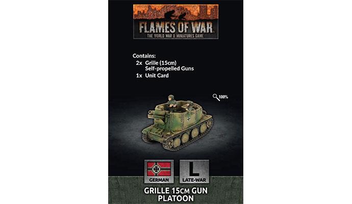 Flames of War: German Grille 15cm Gun Platoon (Late War) - for just $22! 