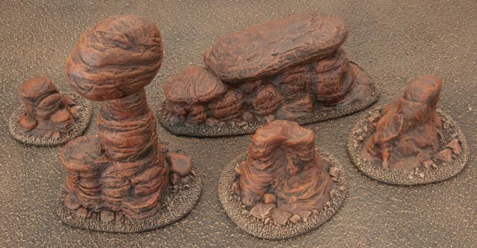 Battlefield in a Box: Badlands Tors - Mars - for just $25! 