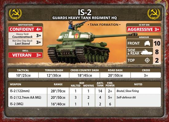 Flames of War: Soviet IS-2 Guards Heavy Tank Company (Late War) - for just $50! 