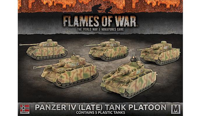 Flames of War: German Panzer IV (Late) Tank Platoon (Mid War) - for just $50! 