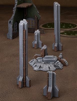 Battlefield in a Box: Gothic Industrial - Pillars - for just $25! 