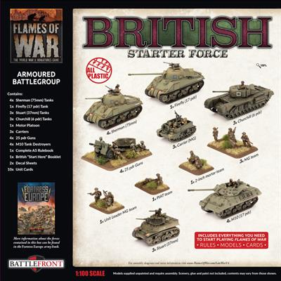 Flames of War: British Starter Force - Armoured Battlegroup Army Deal (Late War) - for just $110! 