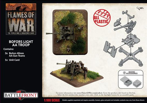 Flames of War: British Bofors Light AA Troop (Late War) - for just $30! 