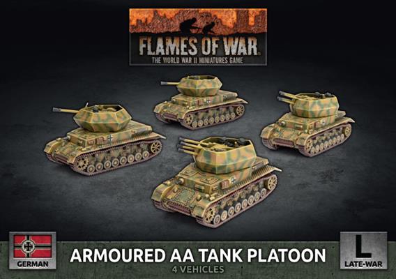 Flames of War: German Armoured AA Tank Platoon (Late War) - for just $40! 