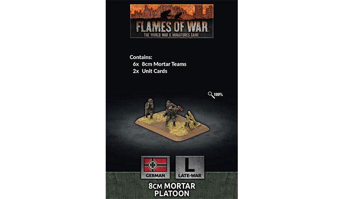 Flames of War: German 8cm Mortar Platoon (Late War) - for just $15! 