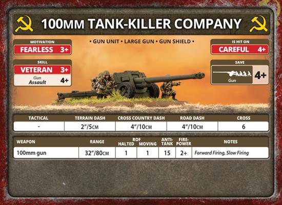 Flames of War: Soviet 100mm Heavy Tank-Killer Company (Late War) - for just $22! 