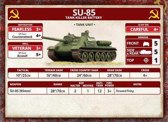 Flames of War: Soviet SU-85 Medium SP Battery (Mid War) - for just $40! 