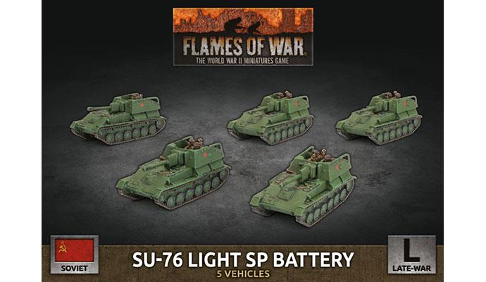 Flames of War: Soviet SU-76 Light SP Battery (Late War) - for just $50! 