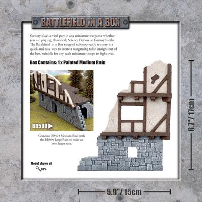 Battlefield in a Box: Wartorn Village - Medium Ruin - for just $30! 