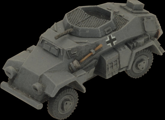 Flames of War: German SD KFZ 221 and 222 Light Scout Troop (Mid War) - for just $30! 