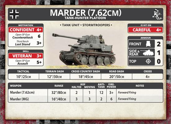 Flames of War: German Marder (7.62cm) Tank-Hunter Platoon (Mid War) - for just $47! 