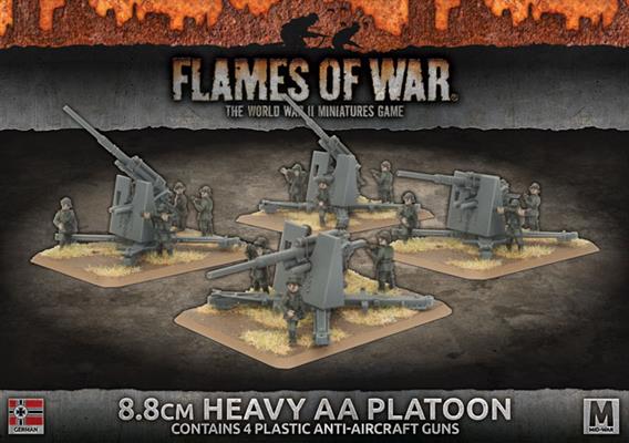 Flames of War: German 8.8cm Heavy AA Platoon (Mid War) - for just $40! 