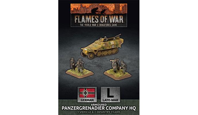 Flames of War: German Armoured Panzergrenadier Company HQ (Late War) - for just $15! 