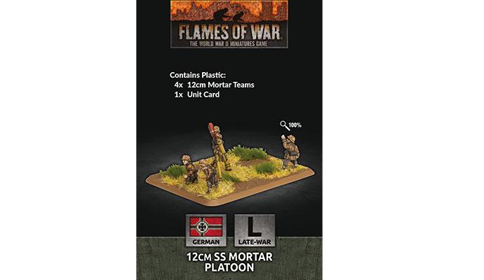 Flames of War: German 12cm SS Mortar Platoon (Late War) - for just $13! 