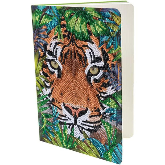 Tiger in the Forest Crystal Art Notebook Kit Craft Buddy - for just $15.99! 