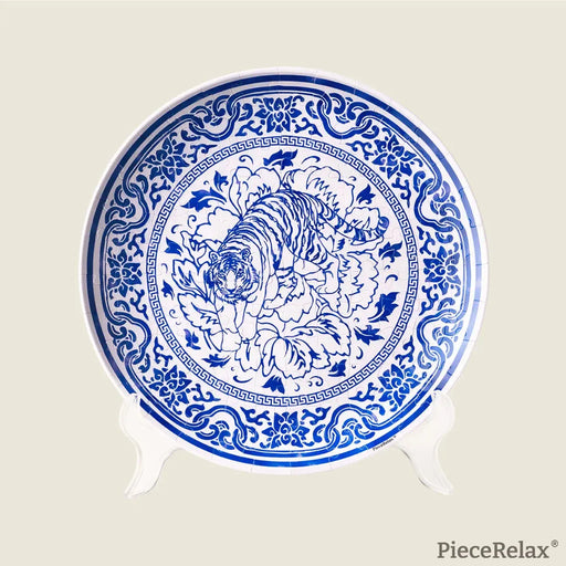 Tiger of Fortune Plate 124 Piece 3D Plastic Jigsaw Puzzle PieceRelax - for just $25.99! 