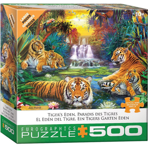 Tiger's Eden 500 Piece Jigsaw Puzzle Eurographics - for just $17.99! 