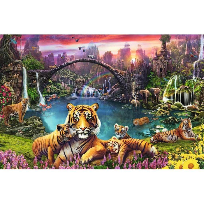 Tigers in Paradise 3000 Piece Jigsaw Puzzle Ravensburger - for just $49.99! 