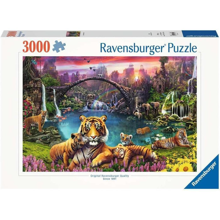 Tigers in Paradise 3000 Piece Jigsaw Puzzle Ravensburger - for just $49.99! 