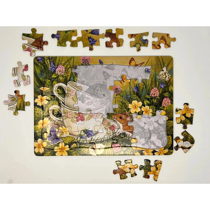 Tiny Tea Time 35 Piece Tray Jigsaw Puzzle Cobble Hill - for just $9.99! 