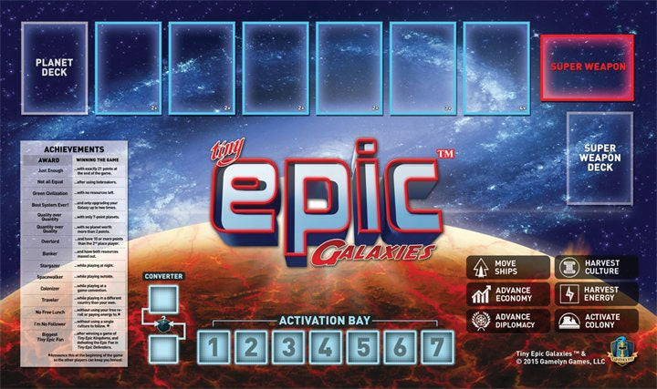 Tiny Epic Galaxies: Game Mat - for just $25! 