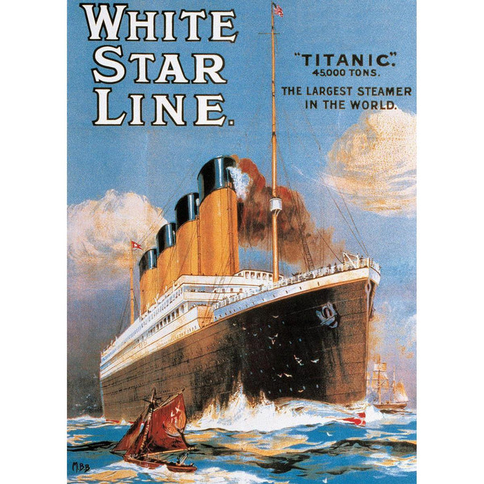 Titanic White Star Line 1000 Piece Jigsaw Puzzle Eurographics - for just $19.99! 