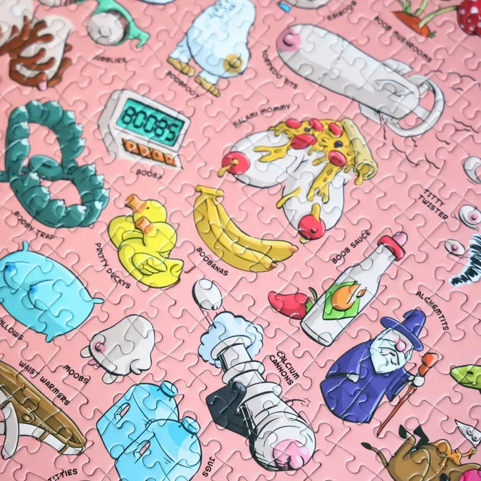 Tit's a Puzzle 1000 Piece Jigsaw Puzzle Sleazy Greetings - for just $25.99! 