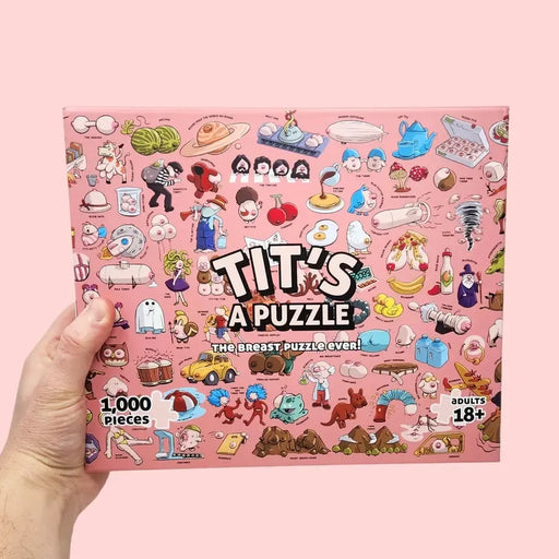 Tit's a Puzzle 1000 Piece Jigsaw Puzzle Sleazy Greetings - for just $25.99! 