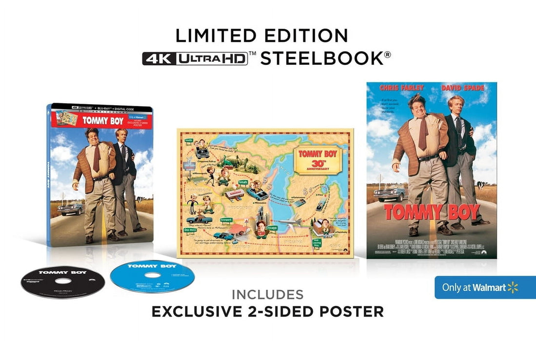 Tommy Boy - Limited Edition Steelbook (4K Ultra HD + Digital) - for just $32.99! 