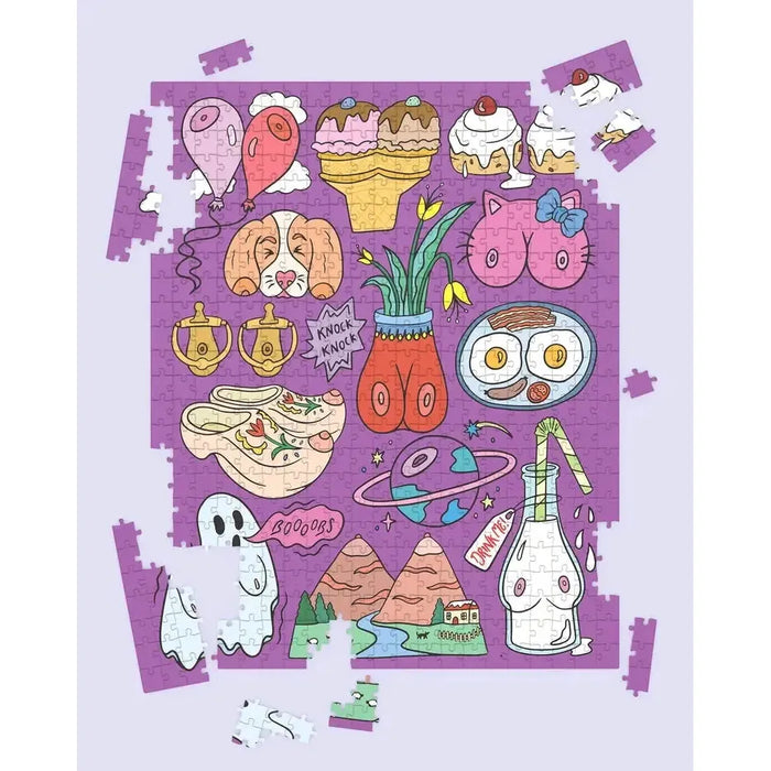 Tons of Titties 500 Piece Jigsaw Puzzle Fun Club - for just $24.99! 