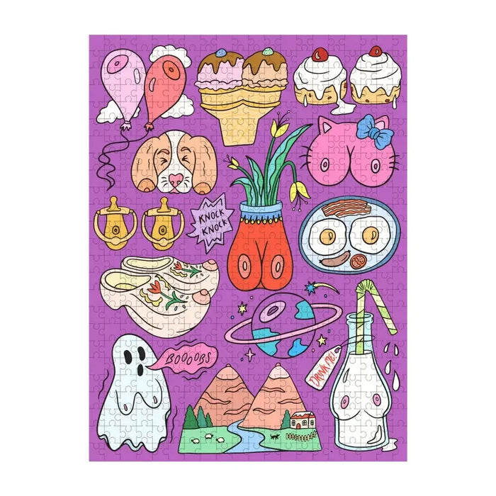 Tons of Titties 500 Piece Jigsaw Puzzle Fun Club - for just $24.99! 