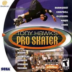 Front cover view of Tony Hawk - Sega Dreamcast