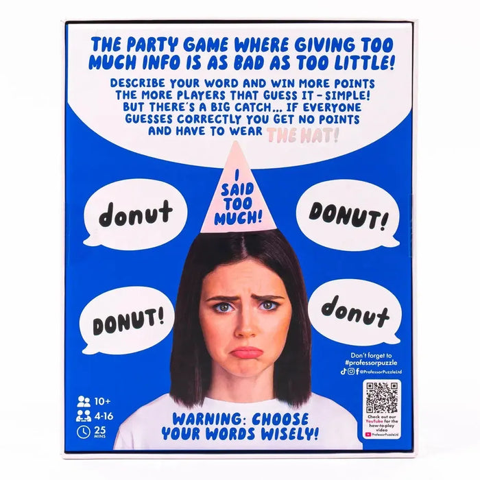 Too Much Info - The Hilarious Party Game - Professor Puzzle - for just $9.99! 