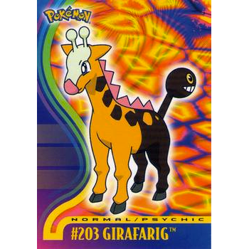 Girafarig (203) [Topps Pokemon Johto Series 1] - Just $0.75! Shop now at Retro Gaming of Denver