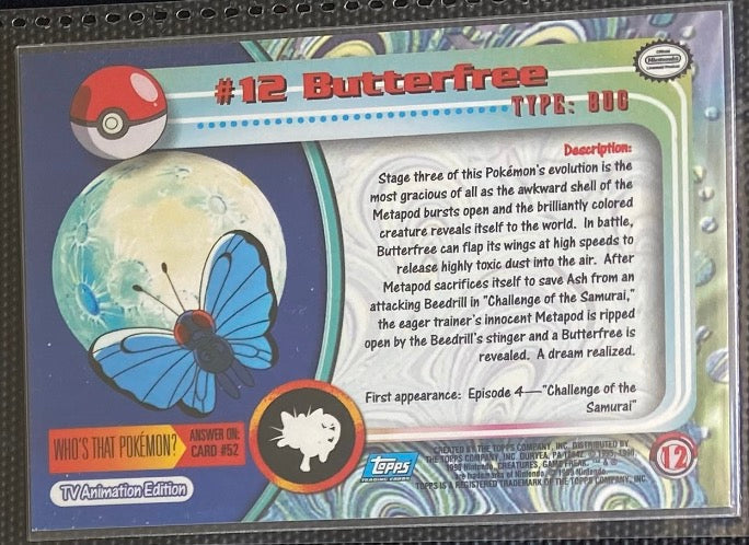 Butterfree (12) [Topps TV Animation Edition Series 1 (Third Print)] - for just $1! 
