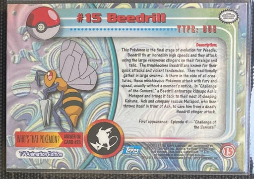 Beedrill (15) [Topps TV Animation Edition Series 1 (First Print)] - for just $2! 