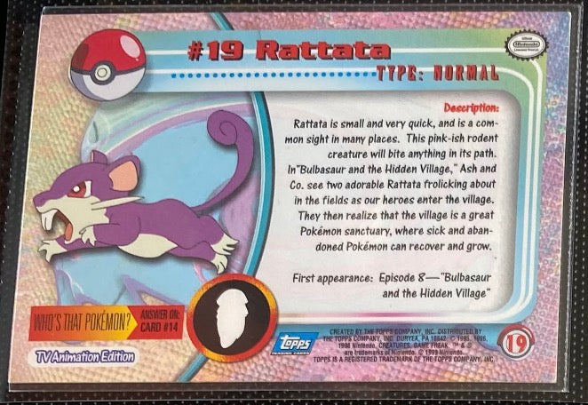 Rattata (19) [Topps TV Animation Edition Series 1 (Third Print)] - for just $1! 